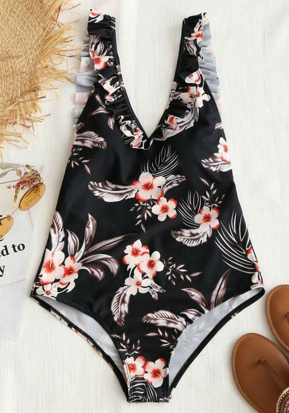 Sexy One-piece Flower Printed Bikini