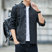 Striped Slim Casual Long Sleeve Shirt