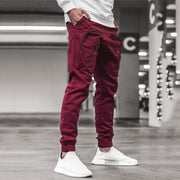 Men's Plain Pockets Casual Pants