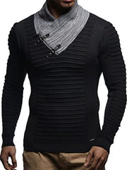 Men's Fashion Casual Half High Neck Pullover Sweater