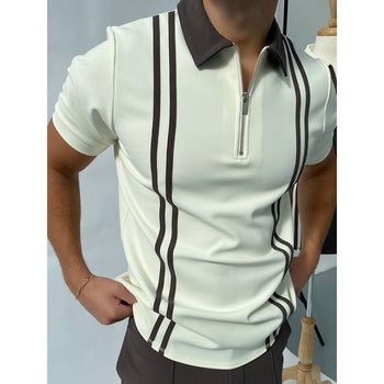 Ivory Stripe Polo