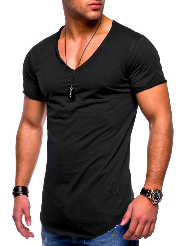 Mens Fashion Casual Slim Short Sleeve T-Shirt