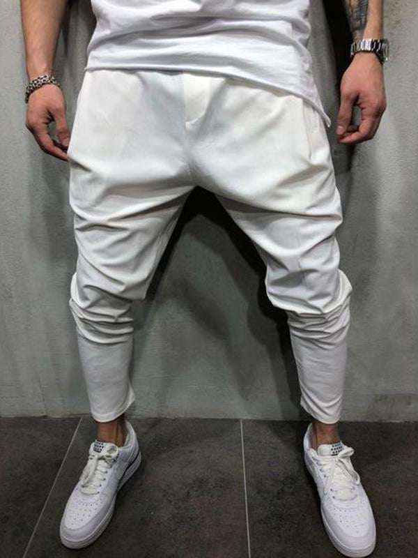 Fashion Men's Solid Color Casual Pants