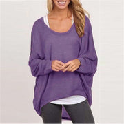 Casual 8 Colours Bat Sleeve Loose Sweater