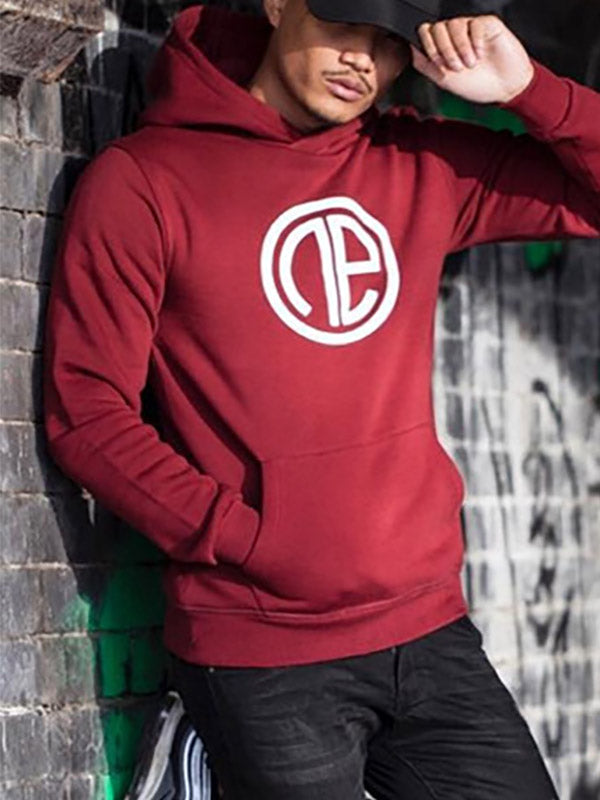 Mens Sports Fitness Hooded Sweatshirt