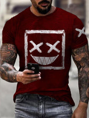 Men's smile casual T-shirt