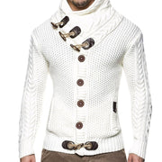 Men Casual Horn Button Warm Sweater