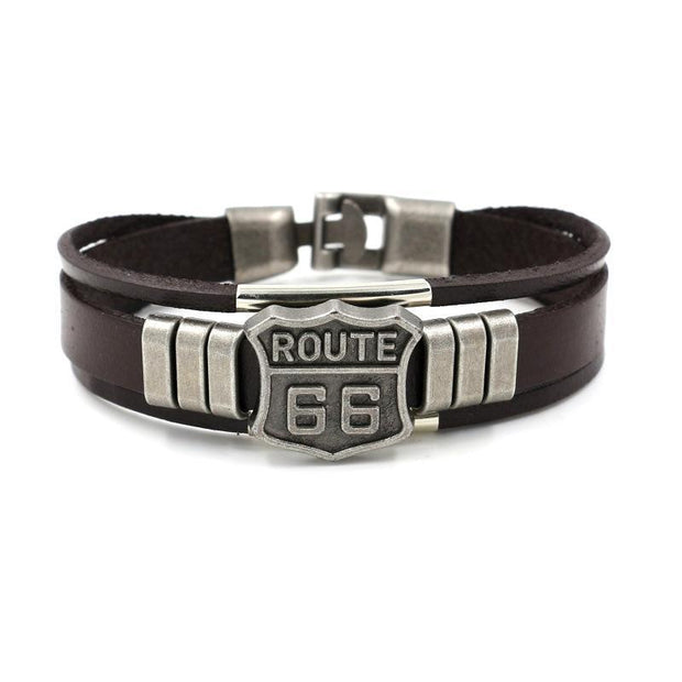 Personality 66 Leather Bracelet