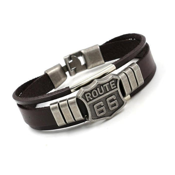 Personality 66 Leather Bracelet