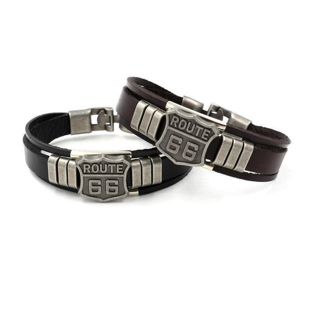 Personality 66 Leather Bracelet