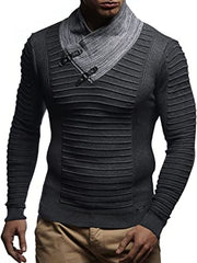 Men's Fashion Casual Half High Neck Pullover Sweater