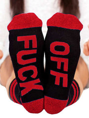 Womens Letter Print Socks