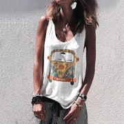 Women's Sexy Bus Printed Classic Style Vest