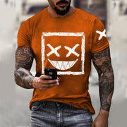 Men's smile casual T-shirt