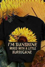 Women Sunflower Quotes T-shirt