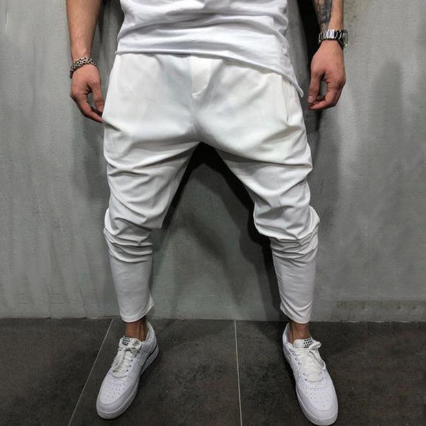 Fashion Men's Solid Color Casual Pants