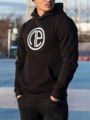 Mens Sports Fitness Hooded Sweatshirt