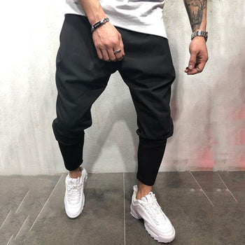 Fashion Men's Solid Color Casual Pants