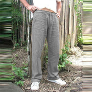 Men's Plain Straight Sports Jogger Loose Pants