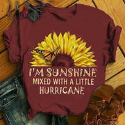 Women Sunflower Quotes T-shirt