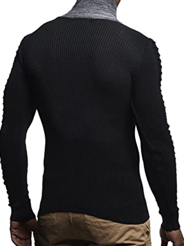 Men's Fashion Casual Half High Neck Pullover Sweater