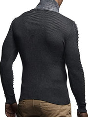 Men's Fashion Casual Half High Neck Pullover Sweater