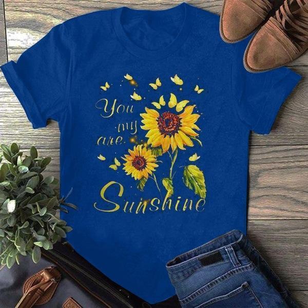 Sunshine Print Women Summer T Shirt