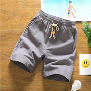 Men's Summer Casual Plus Size Cotton And Linen Shorts