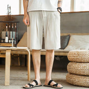 Men's Loose Cotton And Linen Casual Shorts