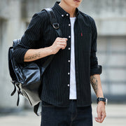 Striped Slim Casual Long Sleeve Shirt