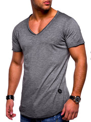 Mens Fashion Casual Slim Short Sleeve T-Shirt