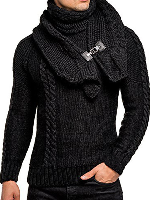 Men's Fashion Long-Sleeved Slim Sweater