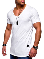 Mens Fashion Casual Slim Short Sleeve T-Shirt