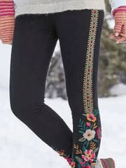 Women's Printed Elastic Waist Leggings