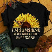 Women Sunflower Quotes T-shirt