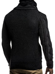 MenS Fashion Plain Slim-Fit  Sweater