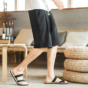 Men's Loose Cotton And Linen Casual Shorts