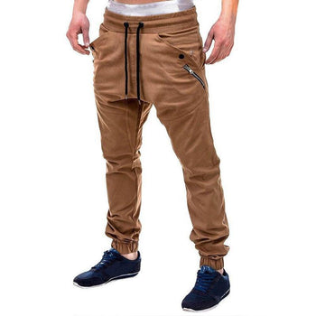 Men's Solid Color Woven Pants Casual Pants