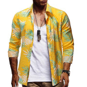 Men's Casual Printing Slim Bohemia Shirt