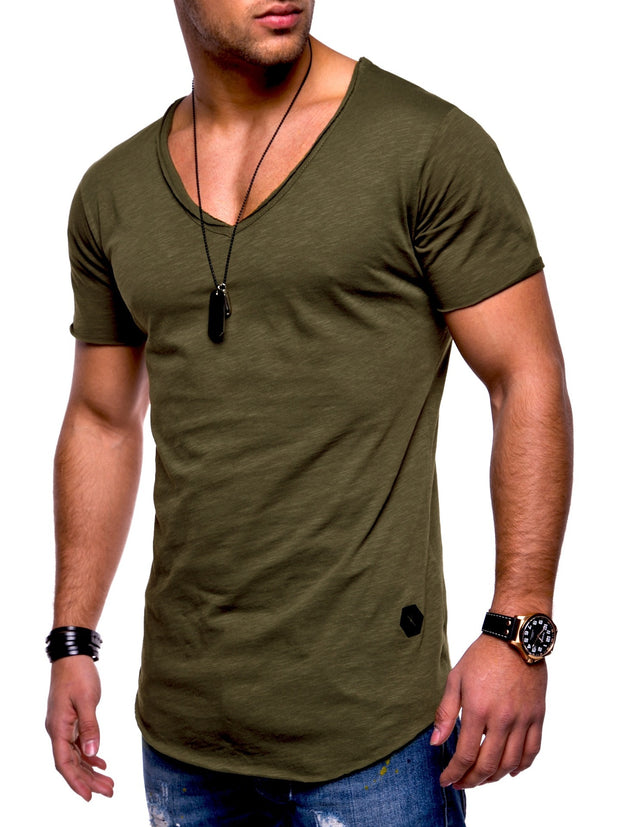 Mens Fashion Casual Slim Short Sleeve T-Shirt