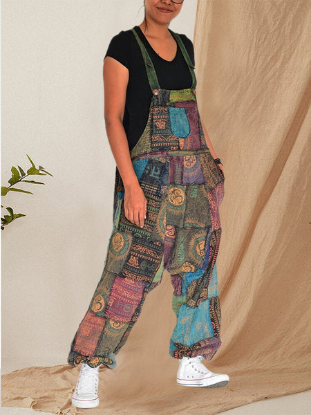 Clothenews Womens Printed Jumpsuit