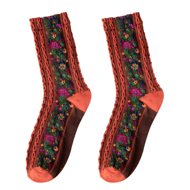 Retro Palace Ethnic Pattern Socks