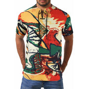 Men's Multicolor Embroidery Printed Shirt