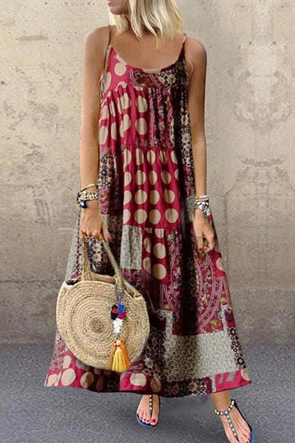 Neocozy Women Dresses Shift Daytime Casual Printed Maxi Dresses