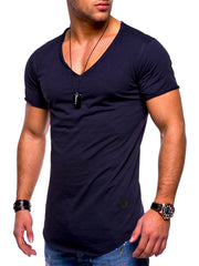 Mens Fashion Casual Slim Short Sleeve T-Shirt