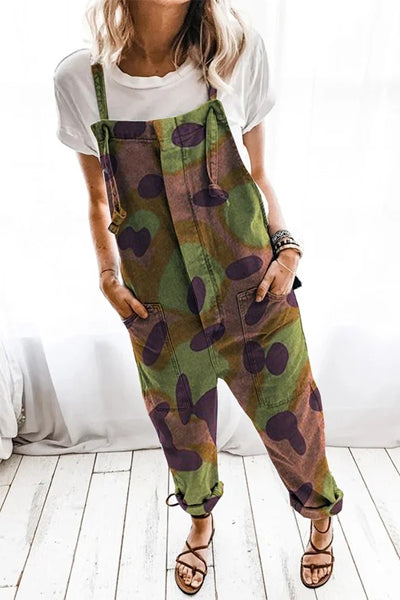 Neocozy Ladies Casual Printed Siamese Overalls