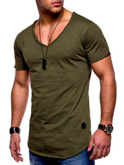 Mens Fashion Casual Slim Short Sleeve T-Shirt