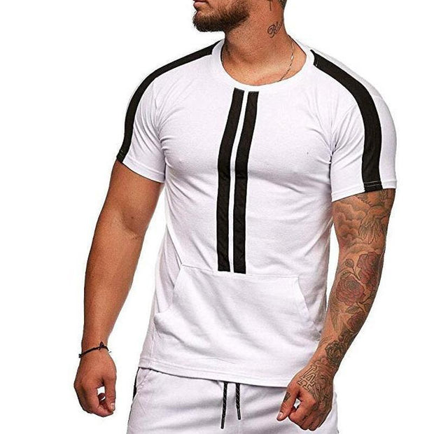 Men's Striped Short Sleeve T-shirt