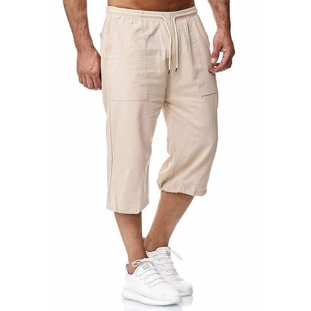 Men's Casual Cotton Linen Shorts