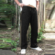 Men's Plain Straight Sports Jogger Loose Pants